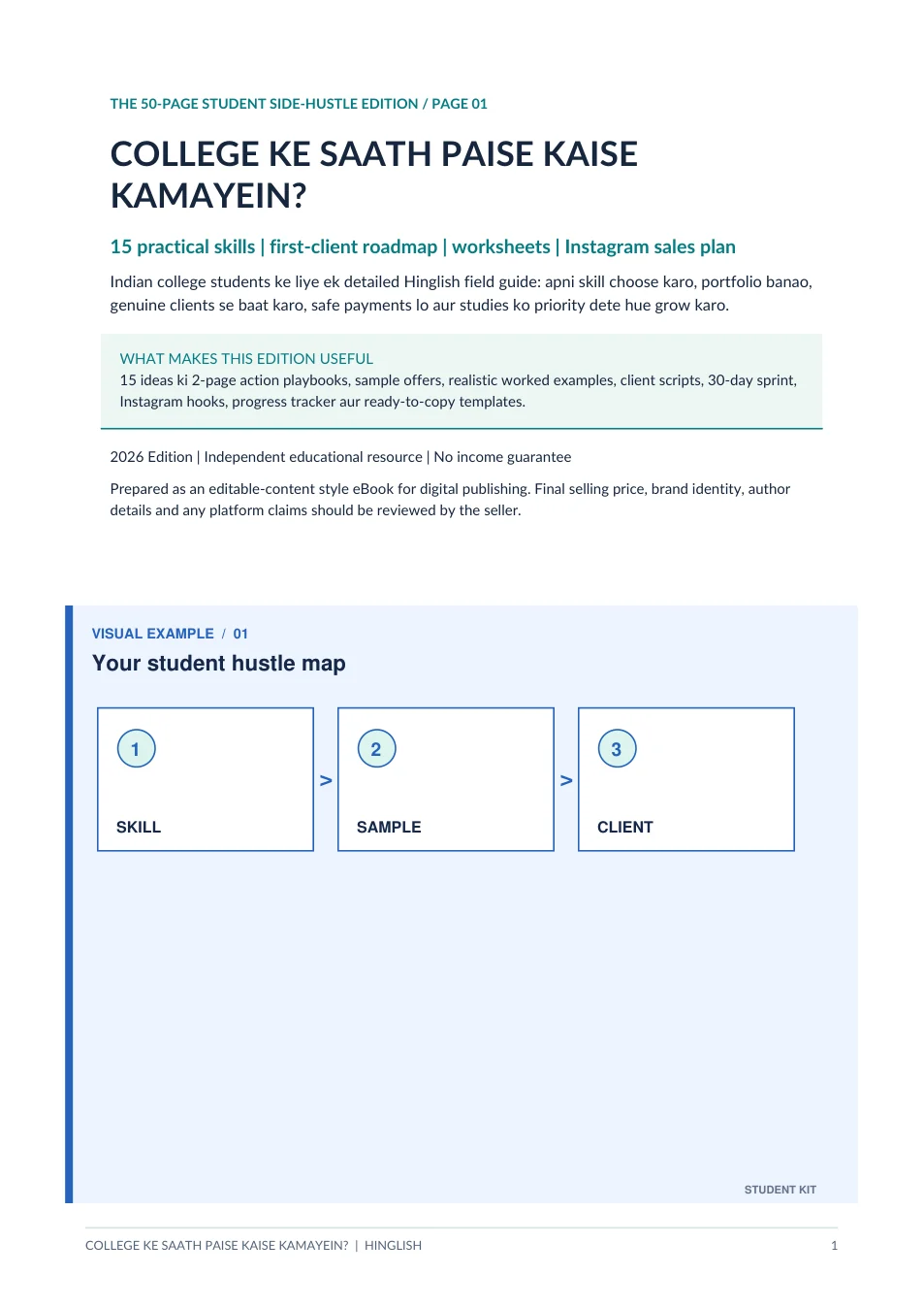 Actual eBook page 1: Cover & introduction